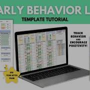 Yearly Behavior Log Tutorial