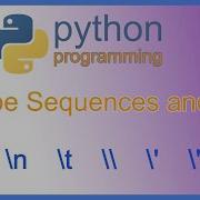 Python Escape Sequences Text And Unicode Characters