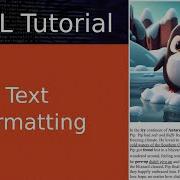 HTML Text Formatting Tutorial