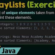 ArrayLists Exercise 1