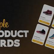 Responsive Product Cards Using HTML CSS