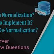 SQL Interview Question Answer Normalization How To Implement Normalization Denormalization