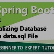 Spring Boot Tutorial 28 Using Data Sql To Initialize The Database