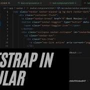 Adding Bootstrap And A Navbar To Angular App Relearning Angular Part 9