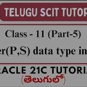 Oracle 21C Class 11 Part 5 Number P S Data Type In Oracle Data Types Telugu Scit Tutorial
