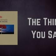 Depeche Mode The Things You Said Lyrics