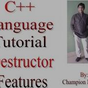 C Programming Language Tutorial 57 Destructor And Its Features