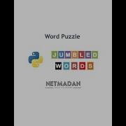 Python Solved Jumbled Words Word Puzzle