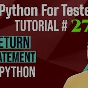 Python For Testers 27 Return Statement In Python