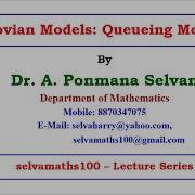 Markovian Queueing Models Problems On Model 4
