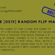 Leetcode 0519 Random Flip Matrix