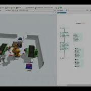 FlexSim Simulation Of A Centered Robot Work Cell