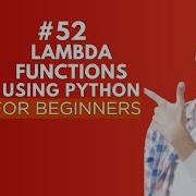Lambda Functions In Python Python Tutorial Day 52