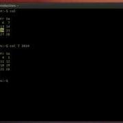 LINUX Display A Calendar On Screen