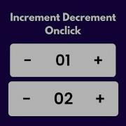 Button With Increment And Decrement Number HTML CSS And JavaScript