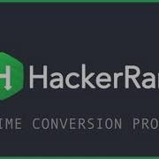 HackerRank Time Convertor Problem