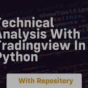 Technical Analysis With Tradingview In Python