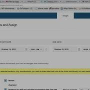 WileyPLUS Assigning Pre Created Assignments