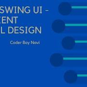 Java Swing UI Gradient JPanel Design Coder Boy Navi