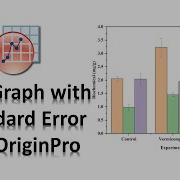 Столбчатая диаграмма со стандартной ошибкой в OriginPro