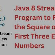 Java 8 Stream Program To Find The Square Of The First Three Even Numbers RameshFadatare