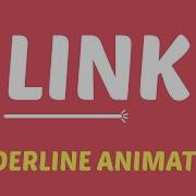 Underline Animation On Hover Link Hover Effect Pure HTML CSS