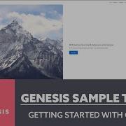 Genesis Sample Theme StudioPress 2020 Getting Started With Genesis