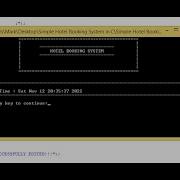 Simple Hotel Booking System In C