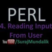 4 PERL Reading Input From User STDIN Suraj Mundalik