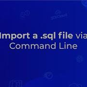 20i Import A Sql File Via The Command Line