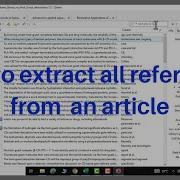 How To Extract All The References From A Research Paper