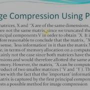 PCA SVD In Image Compression