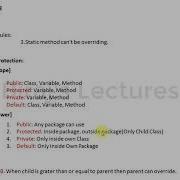 20 Access Protection In Java