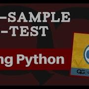 One Sample T Test Using Python