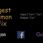 Coding Interview Question Amazon Facebook Google Longest Common Prefix From Given Array Of Strings