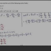 5 1 Vector Calculus 12 Example Calculation Of Divergence And Curl