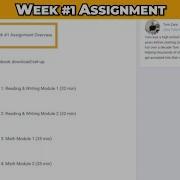 Week 1 Assignment Overview