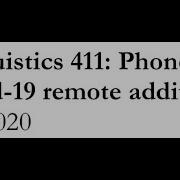 LING 411 Week 7 Pt 3 Distributions Context Sensitivity