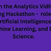 Analytics Vidhya Hiring Hackathon Artificial Intelligence Machine Learning And Data Science