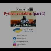 Karatu Na 03 Python Variables PART 1