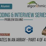 Find Duplicates In An Array C Part 4 Of 4 Smart Coding Interview Series Algorithmica