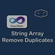 String Array Remove Duplicates In Vb Net