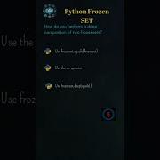 Master Frozen Sets In Python Tricky MCQs To Test Your Skills 33