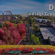 Demon Front Seat On Ride 4K POV 60fps Six Flags Great America