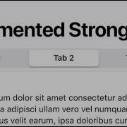Strong Segmented In Framework7 V5