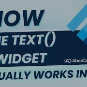 Как на самом деле работает текстовый виджет во Flutter