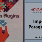 Плагин Python Импорт абзацев версия 1 2