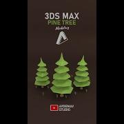 Low Poly Pine Tree Model 3DS Max