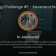 Coding Challenge 1 Reverse A Number In JavaScript