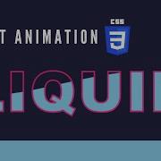 Pure CSS Liquid Water Wave Text Animation Using Background Image HTML CSS Only
